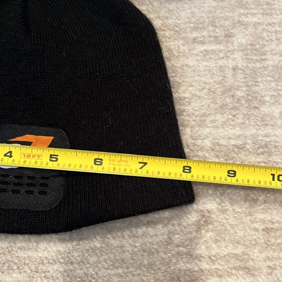 ONE industries black ski and cold weather beanie hat - Picture 3 of 4